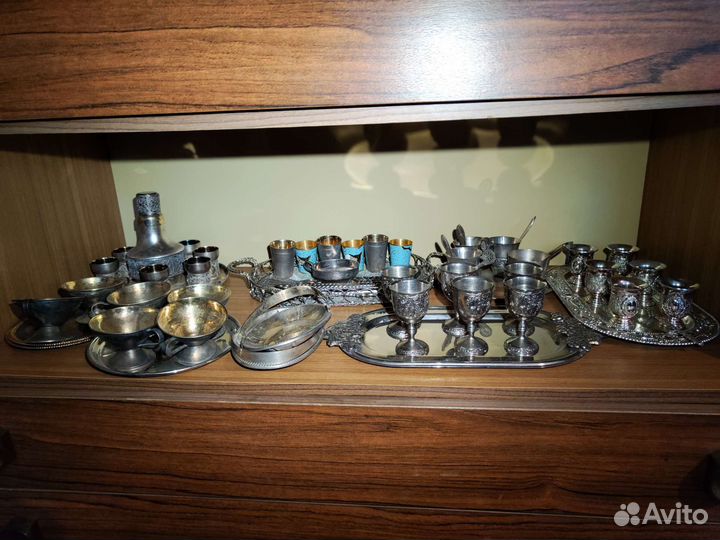 Посуда, столовые приборы мельхиор