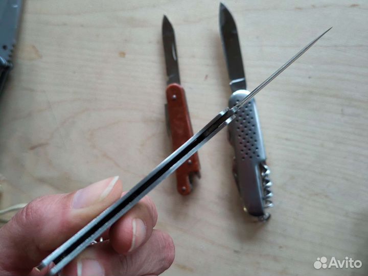 Нож складной брелок тигр