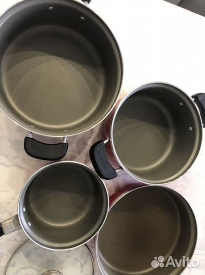 Набор посуды 4 штуки+крышки