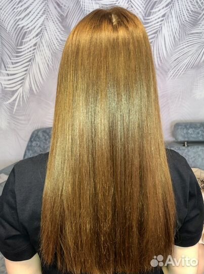 Кератин, восстановление волос модели