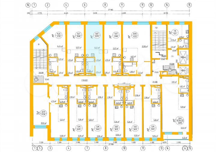 Апартаменты-студия, 25,8 м², 6/16 эт.
