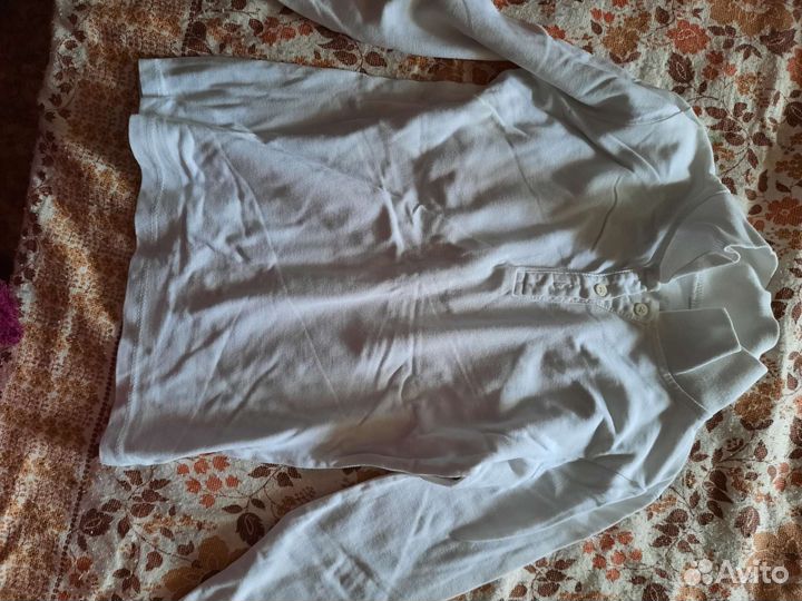 Белая рубашка для мальчика 134