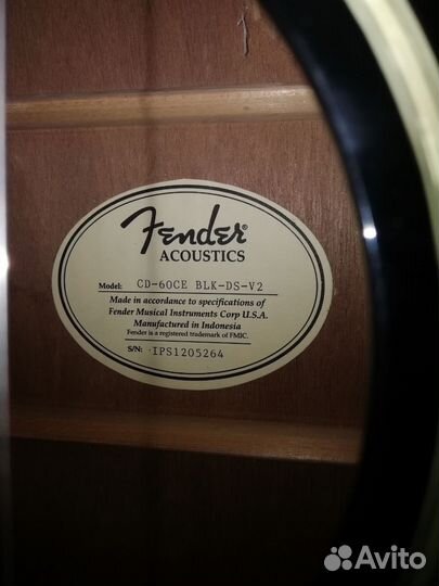 Электроакустическая гитара Fender cd 60 ce blk ds