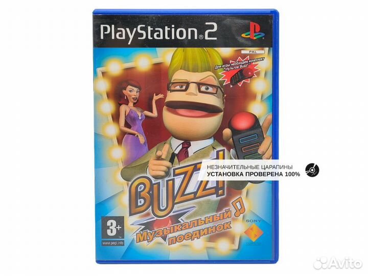 Buzz Музыкальный поединок, б/у, незнач.царап. PS2