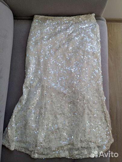 Юбка с пайетками