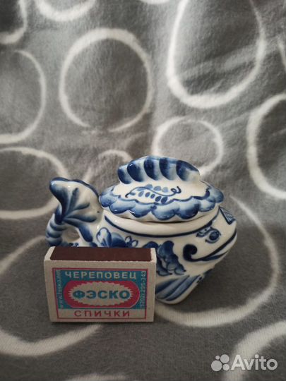 Икорница Гжель