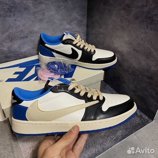 Кроссовки Nike air jordan 1 low travis scott