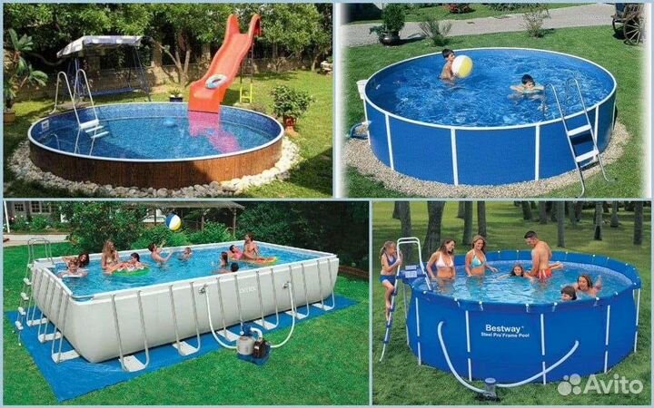 Каркасный бассейн intex