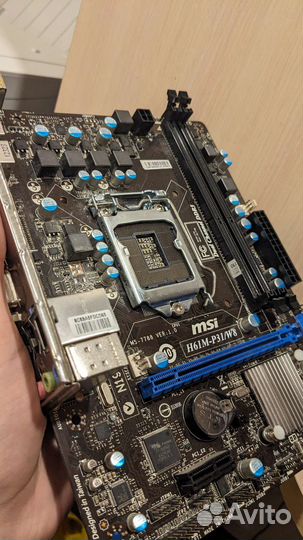 Материнская плата MSI H61M-P31 W8 сокет 1155