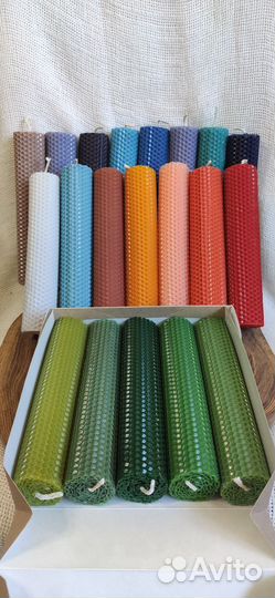 Свечи из натурального вощины