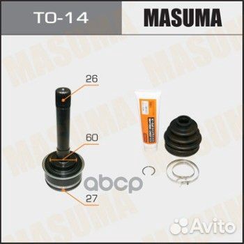 Шрус наруж. 27x60x26 TO-14 Masuma