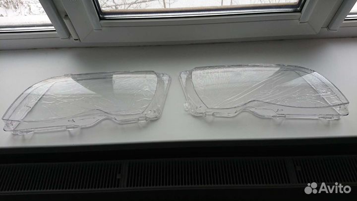 Стекла фар бмв Е46 2001-2006