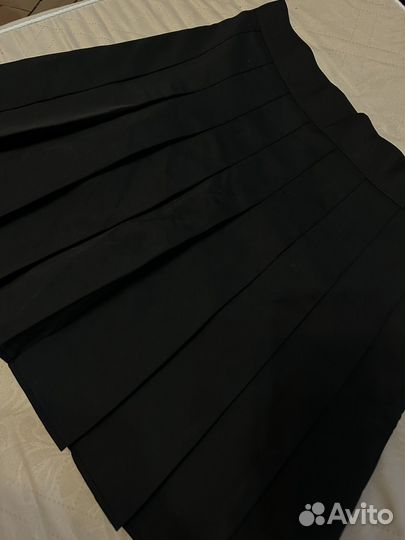 Юбка черная плисе