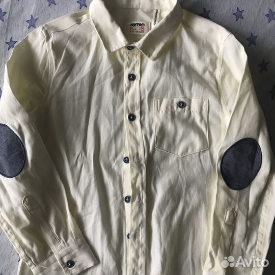 Пуловер и рубашка для мальчика 122, 116,128