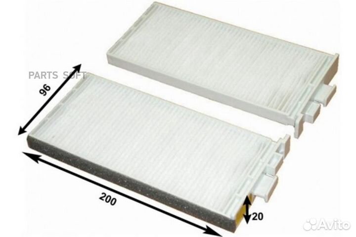 Azumi AC14318SET Фильтр салона ssang yong musso/ko