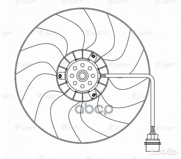 Э/вентилятор охл. LFC1805 luzar