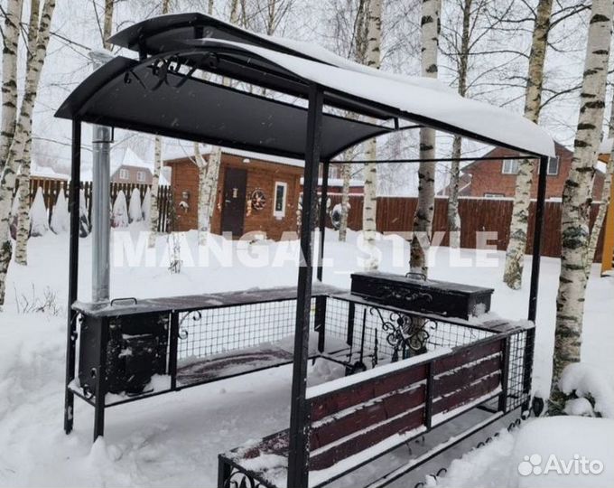 Беседка с мангалом