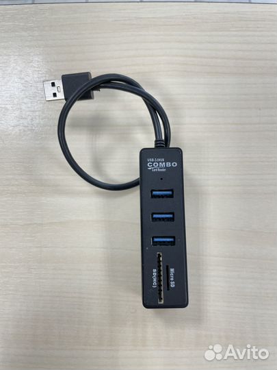 USB 3.0 Hub + micro sd + SD(hc) переходник, хаб