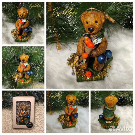 Ватные елочные игрушки