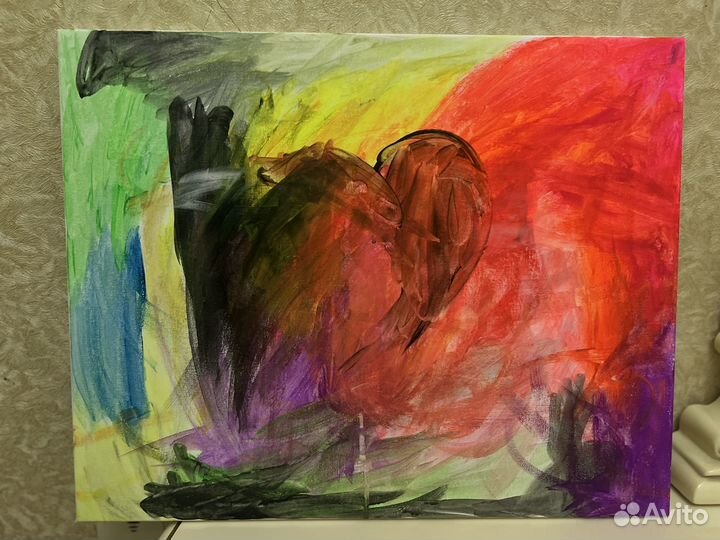Картина акрилом на холсте