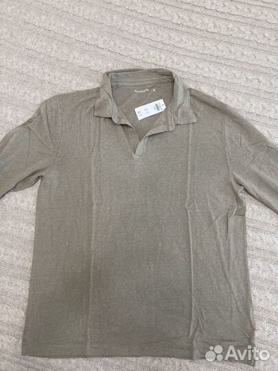 Поло льняное Abercrombie&Fitch (XL) оригинал