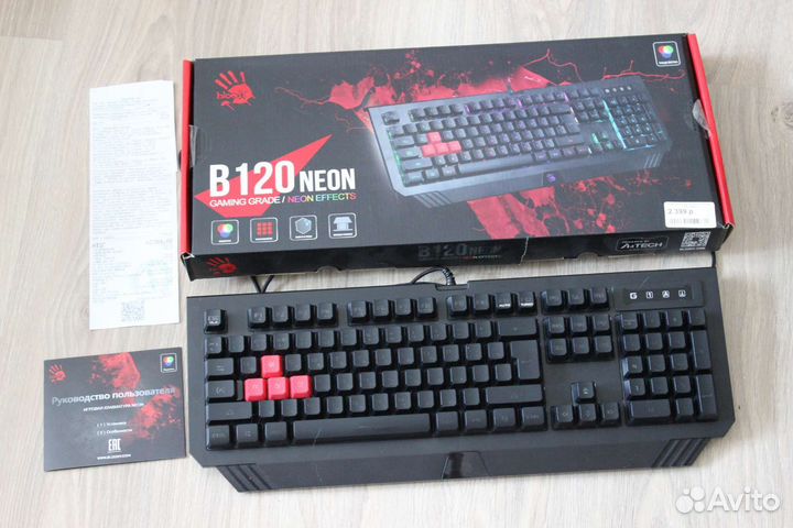 Клавиатура игровая Bloody B120N Neon