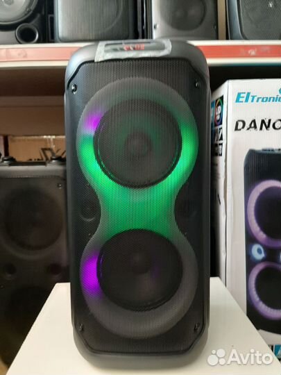 Мощная колонка eltronic 20-52, 500Вт, 2 микрофона