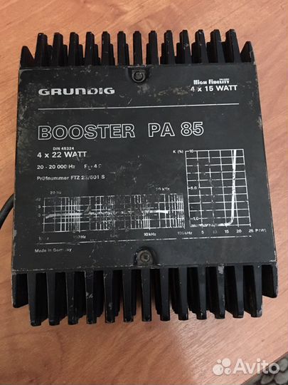 Усилитель 4 канальный grundig pa85 немецкий