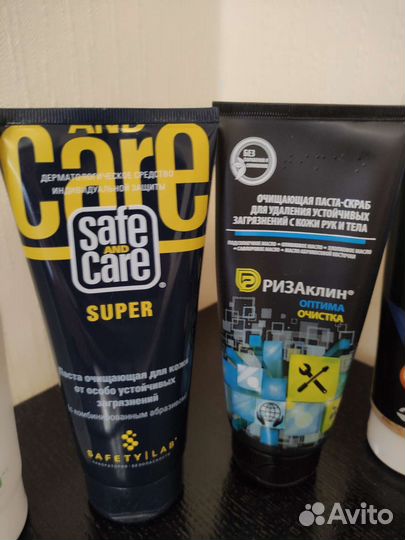 Очищающая паста для кожи + защитный крем