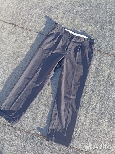 Брюки мужские с защипами W34 Old money