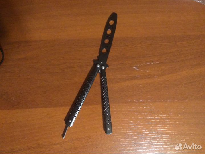 Нож бабочка железный тренеровочный