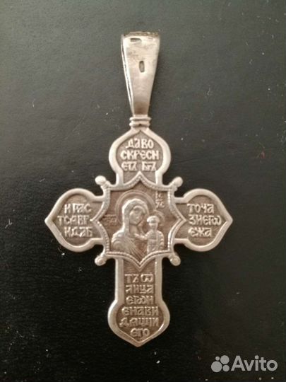 Крест нательный серебро