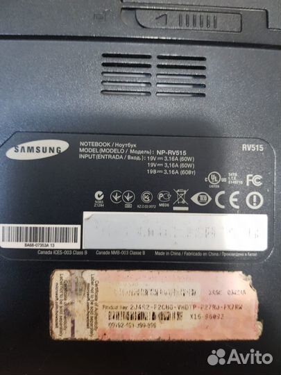 Ноутбуки Samsung и Asus на запчасти