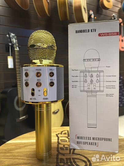 Беспроводной караоке микрофон WS-858