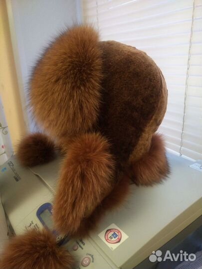 Шапка ушанка женская натуральный мех