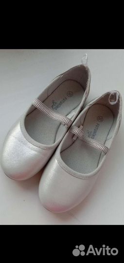 Балетки для девочки 30 размер б/у,рюкзак в дар