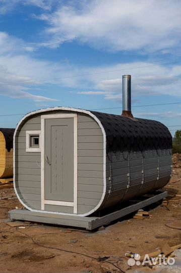 Баня-бочка квадро с доставкой
