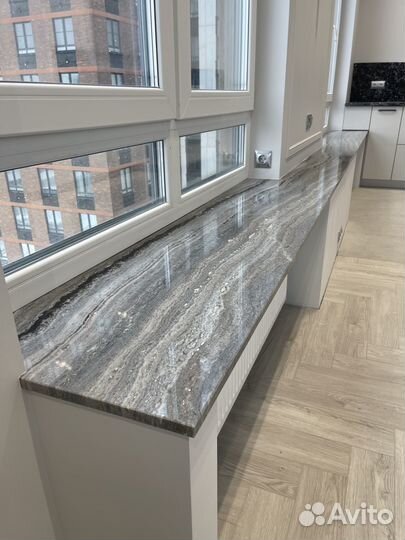Мраморные подоконники. Установка в подарок