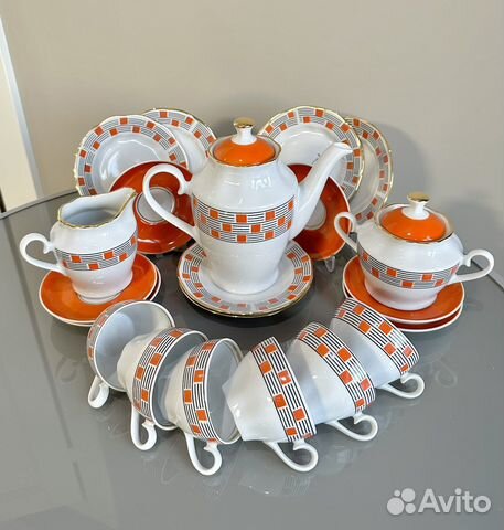 Сервиз Ария, Рижский фз, чайно-кофейный