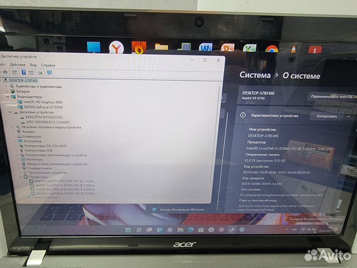 Мощный Acer i5/12gb/GT630-2gb/SSD+HDD