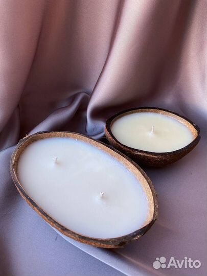 Массажная свеча в кокосе