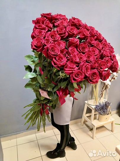 Мега Высокие розы 130 - 140 см