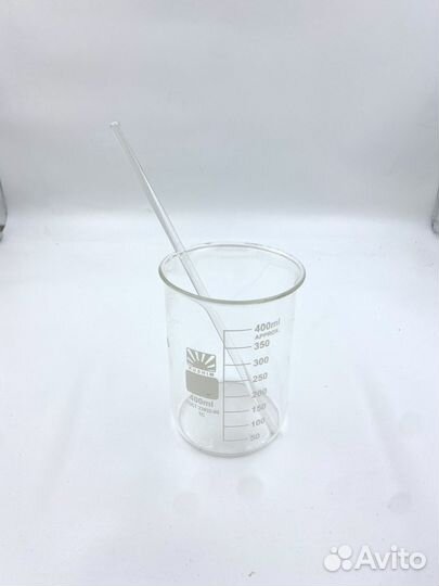 Мерный стакан стеклянный 400 мл стеклянная палочка