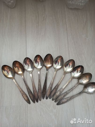 Столовые ложки мельхиор Кольчугино СССР