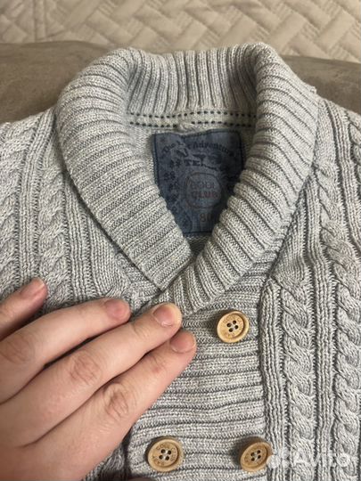 Вязанный джемпер для мальчика 86