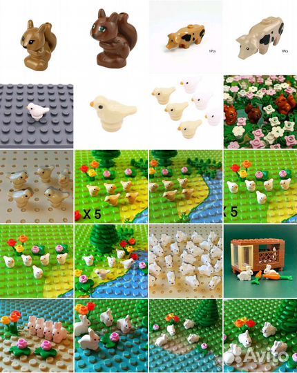 Lego совместимые детали наборами / Minecraft