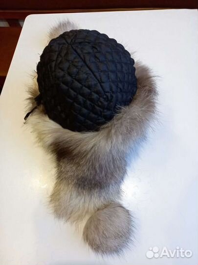 Шапка женская песец нат.кожа