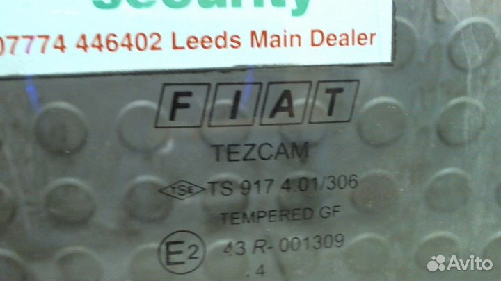 Стекло боковой двери Fiat Doblo, 2004