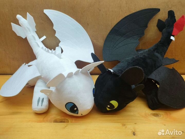 Беззубик и Дневная Фурия 50см мягкие игрушки 2шт