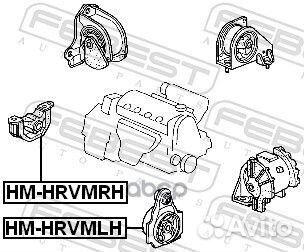 Подушка двигателя передняя правая MT (honda INT